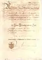 Verleihungsurkunde Roter Adlerorden 4. Klasse vom 18. Januar 1904