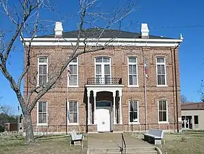 Leon County Courthouse in Centerville, gelistet im NRHP mit der Nr. 77001458