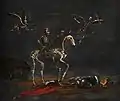 Leonaert Bramer: MORS THRIUMPHANS (Gemälde, Öl auf Schieferplatte)