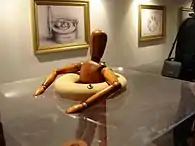 Modell nach dem Entwurf des Leonardo da Vinci.