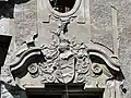 Wand-Relief des Familienwappens der Borkonen