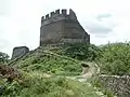 Blick auf die Schildmauer