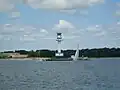 Leuchtturm Friedrichsort am Falkensteiner Ufer vor dem Stadtteil Friedrichsort