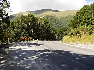 Lewis Pass, mit 907 m als höchsten Punkt