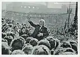 Barnet Licht am 1. Mai 1946 auf dem Karl-Marx-Platz in Leipzig
