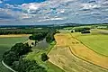 Luftbild des Stausees Kleindittmannsdorf (Blick nach Norden Richtung Kleindittmannsdorf)