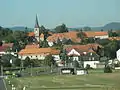 Ortszentrum von Süden her