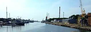 Handelskanal mit Hafen Liepāja
