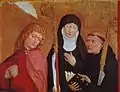 Johannes mit Scholastika von Nursia und Benedikt von Nursia, London