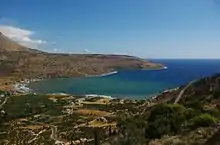 Limeni-Bucht im Hintergrund liegt Areopoli
