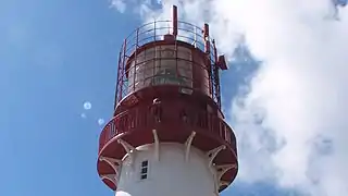 Der Kopf des Leuchtturms mit der sogen. Laterne