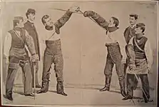 Lindner als Linkser (1864)