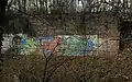 Reste des Linienwalls an der Stammstrecke der S-Bahn Wien nahe Landstraßer Gürtel