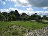 Hof während der Grabungen 2004