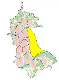 Statistische Bezirke des Linzer Stadtteils Industriegebiet-Hafen