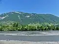 Die Isère am Fuß des Bauges-Massivs