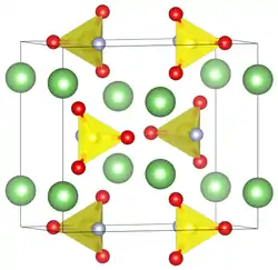 Elementarzelle von Lithiumfluorosulfonat