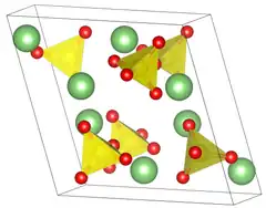Elementarzelle von Lithiumsulfat