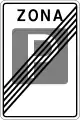 Zeichen 544:Ende der Parkzone