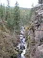 Blick auf eine Schlucht