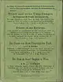 Werbung auf der Einbandrückseite (Venedig, 1854)