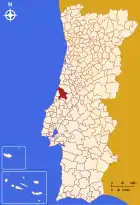 Position des Kreises Leiria