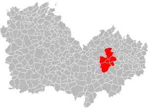 Lage der Communauté de communes Arguenon Hunaudaye im Département Côtes-d’Armor