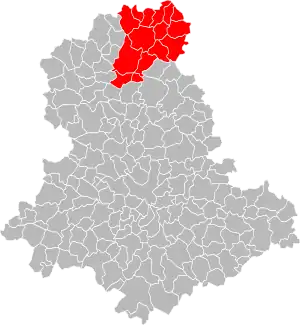 Lage der CC Brame-Benaize im Département Haute-Vienne