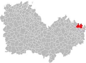 Lage der Communauté de communes Rance – Frémur im Département Côtes-d’Armor