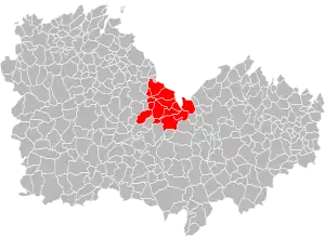 Lage der Saint-Brieuc Agglomération im Département Côtes-d’Armor