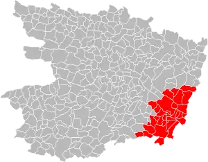 Lage der CA Saumur Loire Développement