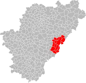 Lage der CC Seuil Charente Périgord im Département Charente