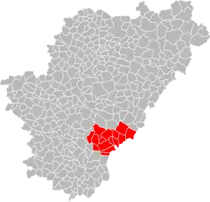 Lage der CC d’Horte et Lavalette im Département Charente