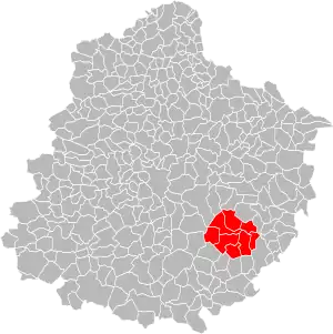 Lage der CC de Lucé im Département Sarthe