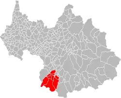Lage der CC de l’Arvan im Département Savoie