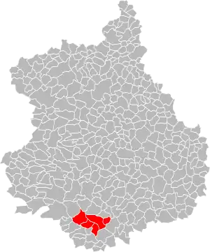 Lage der CC du Dunois im Département Eure-et-Loir