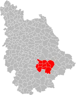 Lage der CC du Lussacois im Département Vienne