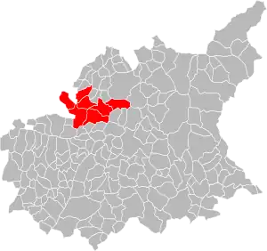 Lage der CC du Sisteronais im Département Alpes-de-Haute-Provence
