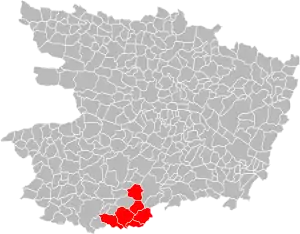 Lage der CC du Loir im Département Maine-et-Loire