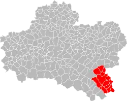 Lage der CC du Canton de Briare im Département Loiret
