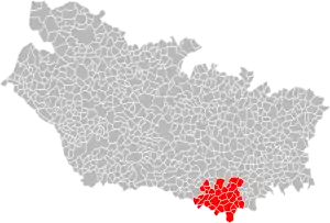 Lage des Gemeindeverbandes im Département Somme