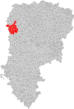 Lage der CC du Canton de Saint-Simon im Département Aisne