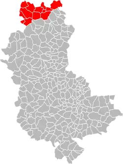 Lage der CC du Haut Beaujolais im Département Rhône