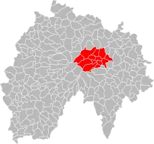 Lage der Communauté de communes du Pays de Murat im Département Cantal