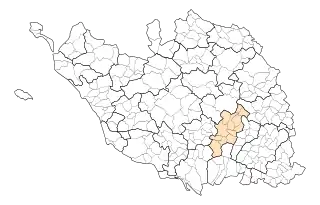 Lage der CC du Pays de Sainte-Hermine im Département Vendée