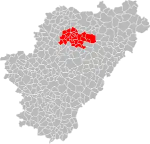Lage der CC du Pays Manslois im Département Charente