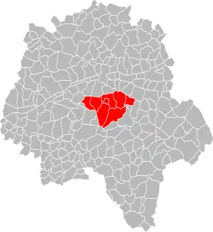 Lage der CC du Val de l’Indre im Département Indre-et-Loire