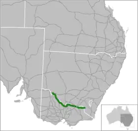 Übersichtskarte Murray Valley Highway