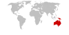 Lage Australien und Ozeaniens