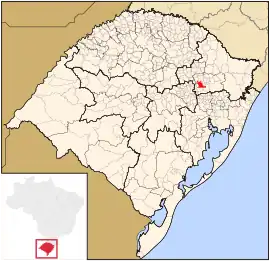 Lage von Bento Gonçalves in Rio Grande do Sul